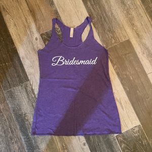 Bridesmaid tank
